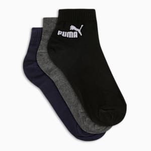 Quarter Socks Pack of 3, PUMA Navy-Grey Dawn-PUMA Black, extralarge-IND
