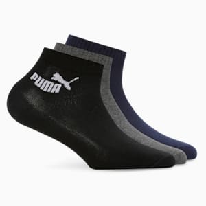 Quarter Socks Pack of 3, PUMA Navy-Grey Dawn-PUMA Black, extralarge-IND