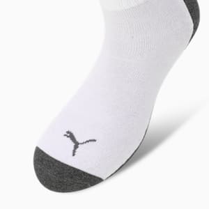Multi-Sport Quarter Socks Pack of 2, Dark Gray Heather-PUMA White, extralarge-IND