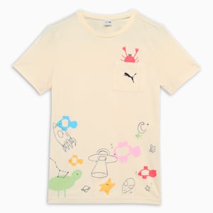Classics Graphic Youth Tee, Creamy Vanilla, extralarge-IND