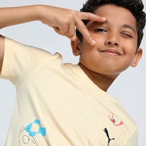 Classics Graphic Youth Tee, Creamy Vanilla, extralarge-IND