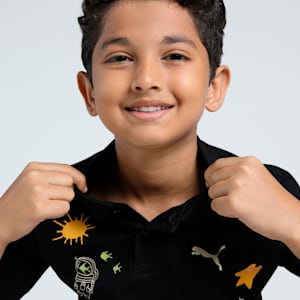 Classics Graphic Youth Polo, PUMA Black, extralarge-IND