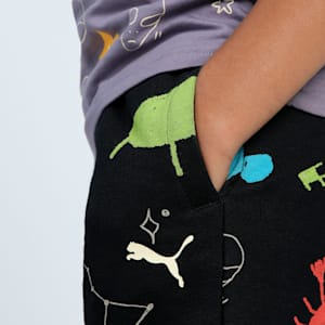 Classics Graphic Youth Shorts, PUMA Black, extralarge-IND