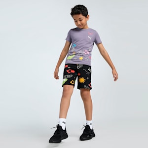 Classics Graphic Youth Shorts, PUMA Black, extralarge-IND