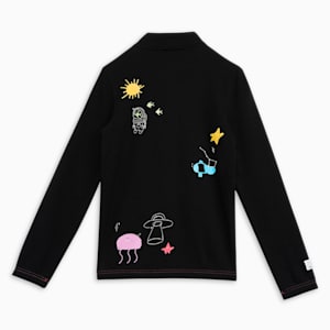 Classics Graphic Youth Sweat Jacket, PUMA Black, extralarge-IND