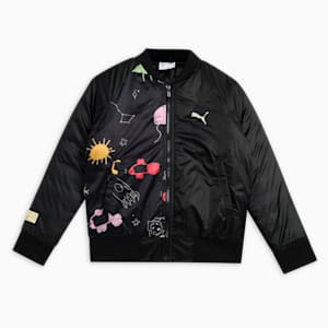 Classics Youth Padded Jacket, PUMA Black, extralarge-IND