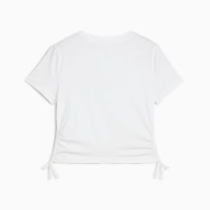 Playera Essentials Animal Logo Infill Knotted para adolescentes, PUMA White, extralarge