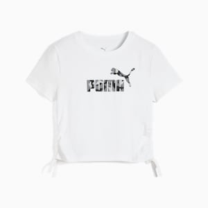 Playera Essentials Animal Logo Infill Knotted para adolescentes, PUMA White, extralarge
