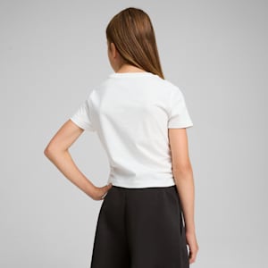 T-shirt noué Essentials Animal à logo avec remplissage Enfant et adolescent, PUMA White, extralarge
