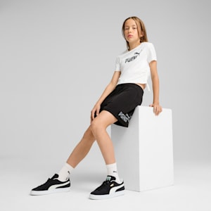 Playera Essentials Animal Logo Infill Knotted para adolescentes, PUMA White, extralarge