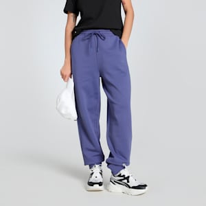 HER Comfort Women's High-Waist Sweat Pants, Blue Crystal, extralarge-IND