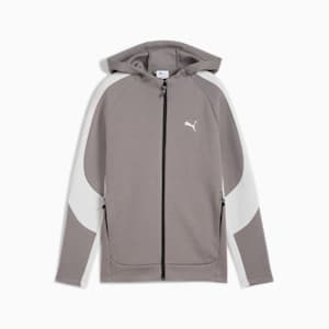 EVOSTRIPE Big Kids' Full-Zip Hoodie, Cast Iron, extralarge