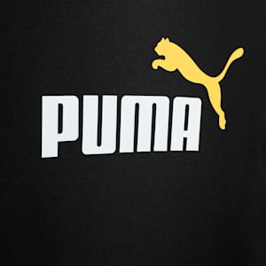 Colour No.1 Logo Youth Tee, PUMA Black-sunny yellow, extralarge-IND