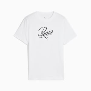 Playera Essentials Script para adolescentes, PUMA White, extralarge