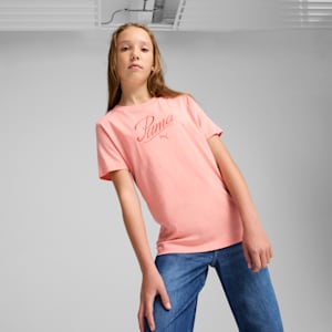 Essentials Script Big Kids' Tee, Pink Fruit, extralarge