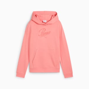 Sudadera con capucha Essentials Script juvenil, Pink Fruit, extralarge