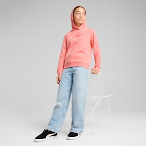 Essentials Script Big Kids' Hoodie, Pink Fruit, extralarge