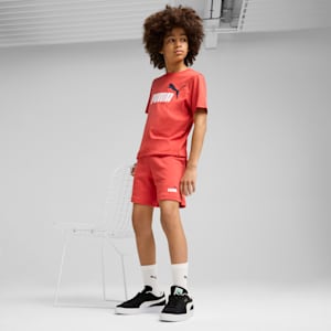 2 Colour No. 1 Logo Youth Shorts, Red Fire, extralarge-IND