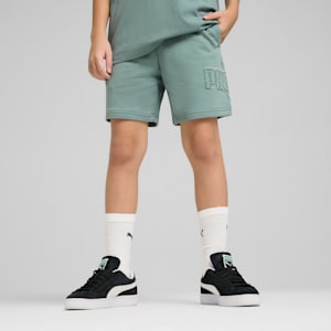 Logo Lab Execution Youth Shorts, Green Moon, extralarge-IND