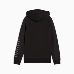 PUMA SPORT Big Kids' Full-Zip Hoodie, PUMA Black, extralarge