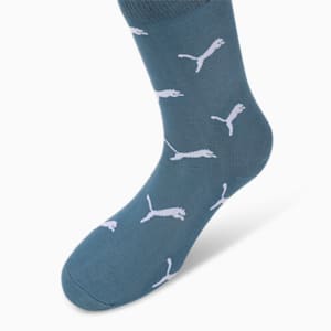 PUMA Logo Printed Crew Socks Pack of 3, PUMA Black-Evening Sky-PUMA White, extralarge-IND