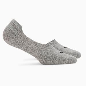 Footie Socks Pack of 2, Medium Gray Heather, extralarge-IND