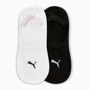 Footie Socks Pack of 2, PUMA Black-PUMA White, extralarge-IND