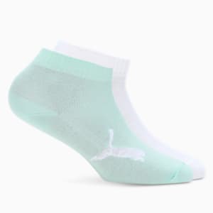Quarter Socks Pack of 2, Fair Aqua-PUMA White, extralarge-IND