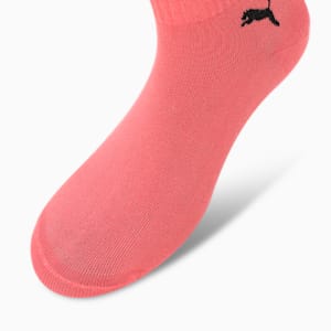 Quarter Socks Pack of 3, PUMA Black-Georgia Peach-Lavender Alert, extralarge-IND