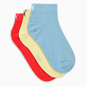 Quarter Socks Pack of 3, Fresh Yellow-Day Dream-For All Time Red, extralarge-IND