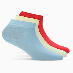 Quarter Socks Pack of 3, Fresh Yellow-Day Dream-For All Time Red, extralarge-IND