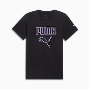 Vivd Logo Women's Tee, PUMA Black, extralarge