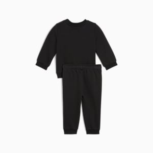 2-Piece Minicats Essentials Toddlers' Crew Sweatshirt And Pants Set, PUMA Black, extralarge