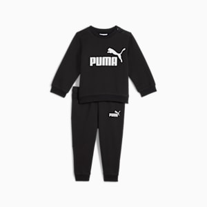 2-Piece Minicats Essentials Toddlers' Crew Sweatshirt And Pants Set, PUMA Black, extralarge