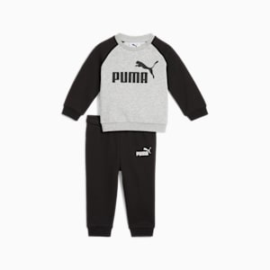 ベビー ミニキャッツ ESS ラグラン クルー スーツ 上下セット 裏起毛 74-98cm, PUMA Black, extralarge-JPN