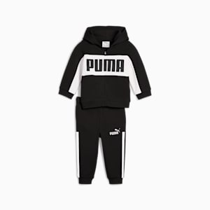 2-Piece Minicats Essentials Block Toddlers' Hoodie And Pants Set, PUMA Black, extralarge