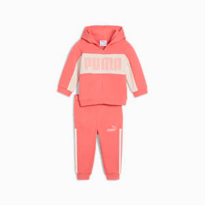 2-Piece Minicats Essentials Block Toddlers' Hoodie And Pants Set, Peach Frost, extralarge