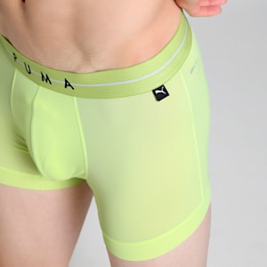 Polymide Mesh Men's Trunk, Sunny Lime-PUMA Black, extralarge-IND