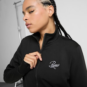 ESS Script Women's Full-Zip Jacket, PUMA Black, extralarge