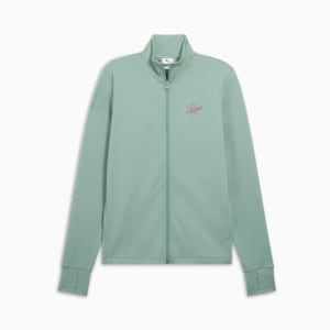 ESS Script Women's Full-Zip Jacket, Green Moon, extralarge