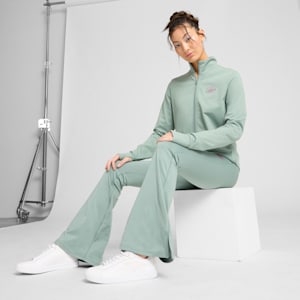 ESS Script Women's Full-Zip Jacket, Green Moon, extralarge