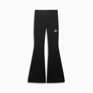 ESS Script Women's Flarred Leggings, PUMA Black, extralarge