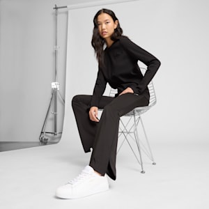 ESS Script Women's Flarred Leggings, PUMA Black, extralarge