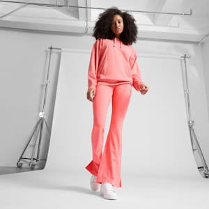 Legging à jambe évasée ESS Script Femme, Peach Frost, extralarge