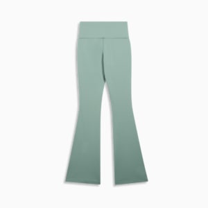 ESS Script Women's Flarred Leggings, Green Moon, extralarge
