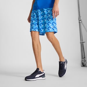 ESSENTIALS Resort Men's Shorts, Team Light Blue-AOP, extralarge