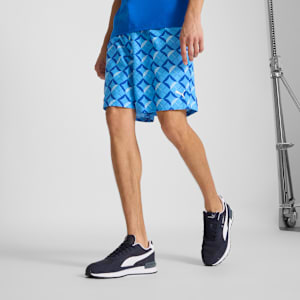 PUMA Resort Essentials Men's Shorts, Team Light Blue-AOP, extralarge