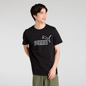 メンズ ESS MX ビッグ NO1 ロゴ 半袖 Tシャツ, PUMA Black, extralarge-JPN