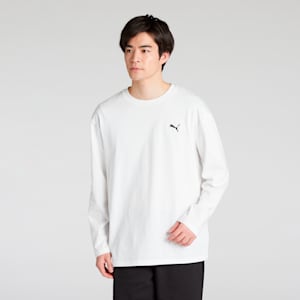 メンズ ESS MX リラックス キャット 長袖 Tシャツ, PUMA White, extralarge-JPN