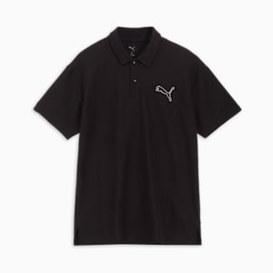 メンズ ESS MX キャット EMB ピケ 半袖 ポロシャツ, PUMA Black, extralarge-JPN